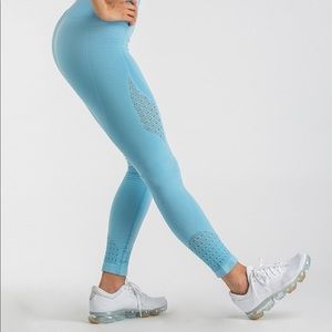 Gymshark Seamless High Waisted Leggings - Sky Blue